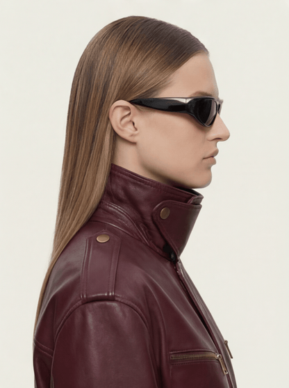 CHAQUETA BURGUNDY PREMIUM ESTILO URBANO