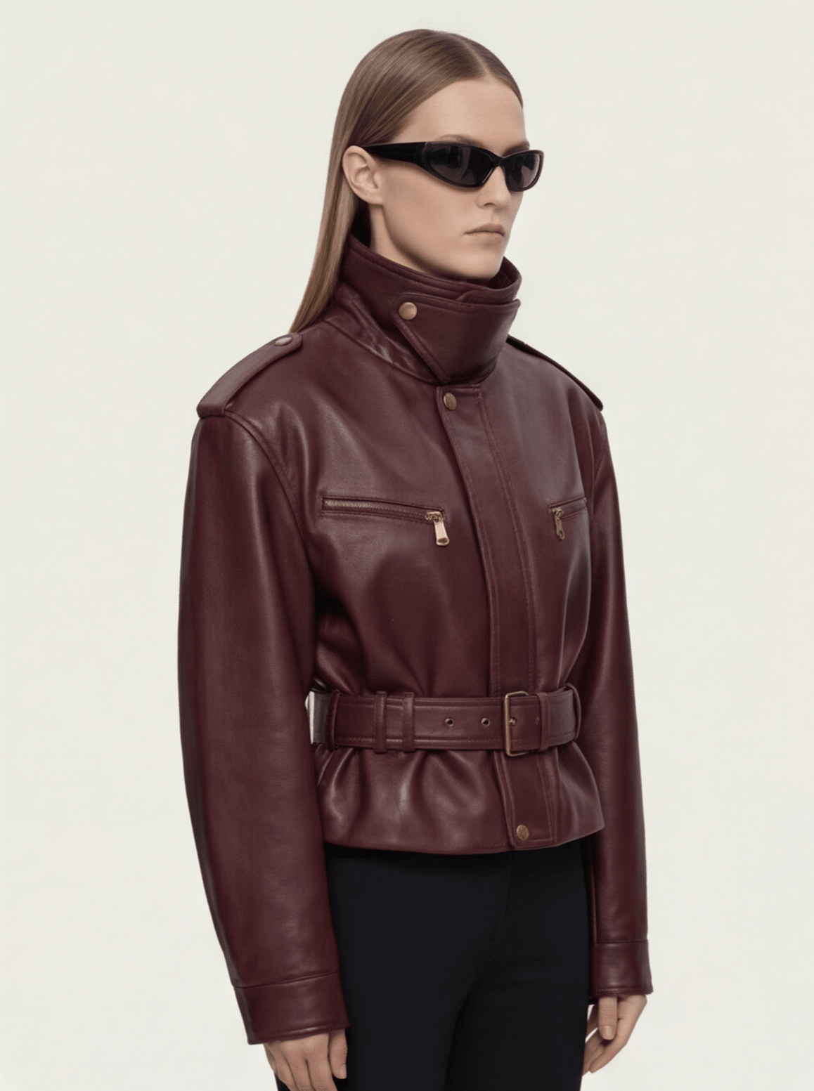 CHAQUETA BURGUNDY PREMIUM ESTILO URBANO