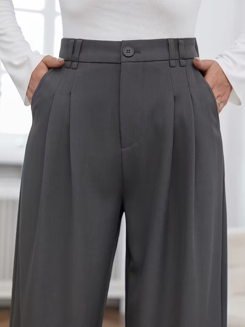 PANTALÓN PALAZZO FLUIDO DE TIRO ALTO