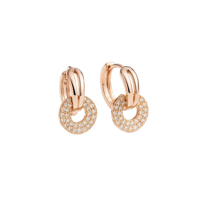 PENDIENTES VALENTINA ROCHE ARO DORADO CON COLGANTE TEXTURIZADO