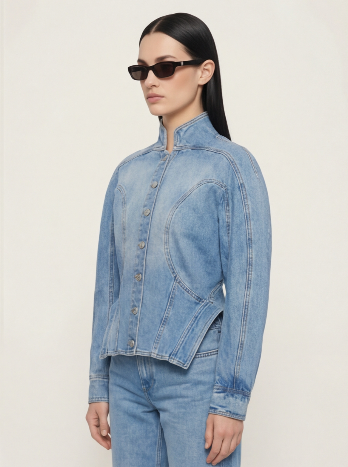 TOP PREMIUM CHAQUETA DENIM ESTRUCTURADA