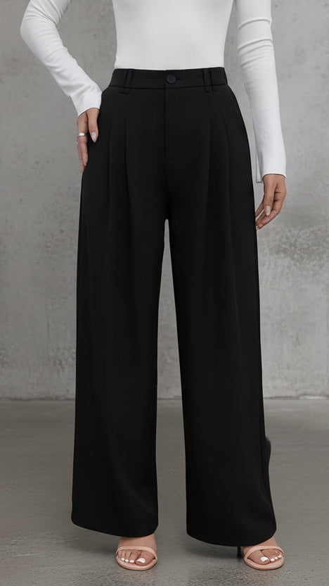 PANTALÓN PALAZZO FLUIDO DE TIRO ALTO