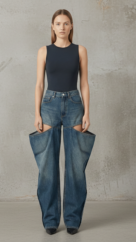 TOP PREMIUM JEANS EXTRA WIDE ARQUITECTÓNICO