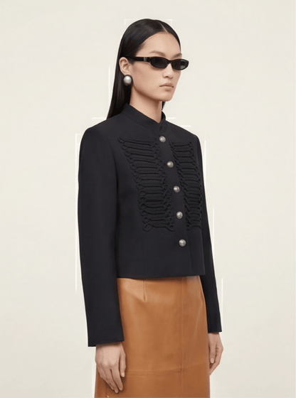 TOP PREMIUM CHAQUETA ESTRUCTURADA BOTONES JOYA