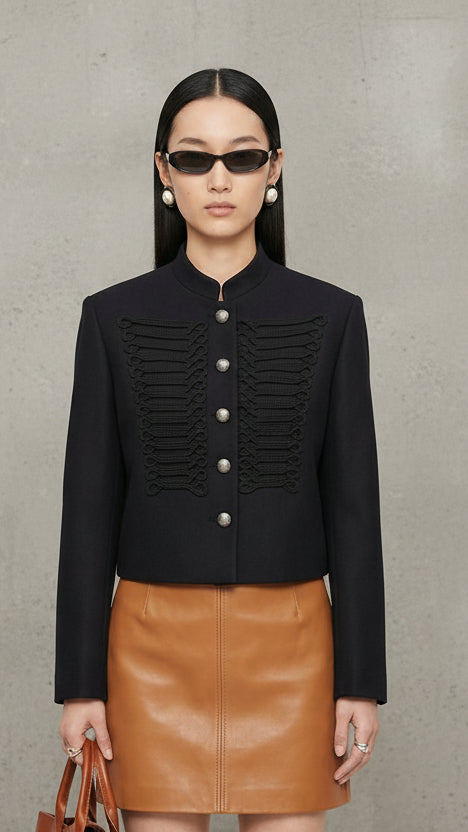 TOP PREMIUM CHAQUETA ESTRUCTURADA BOTONES JOYA