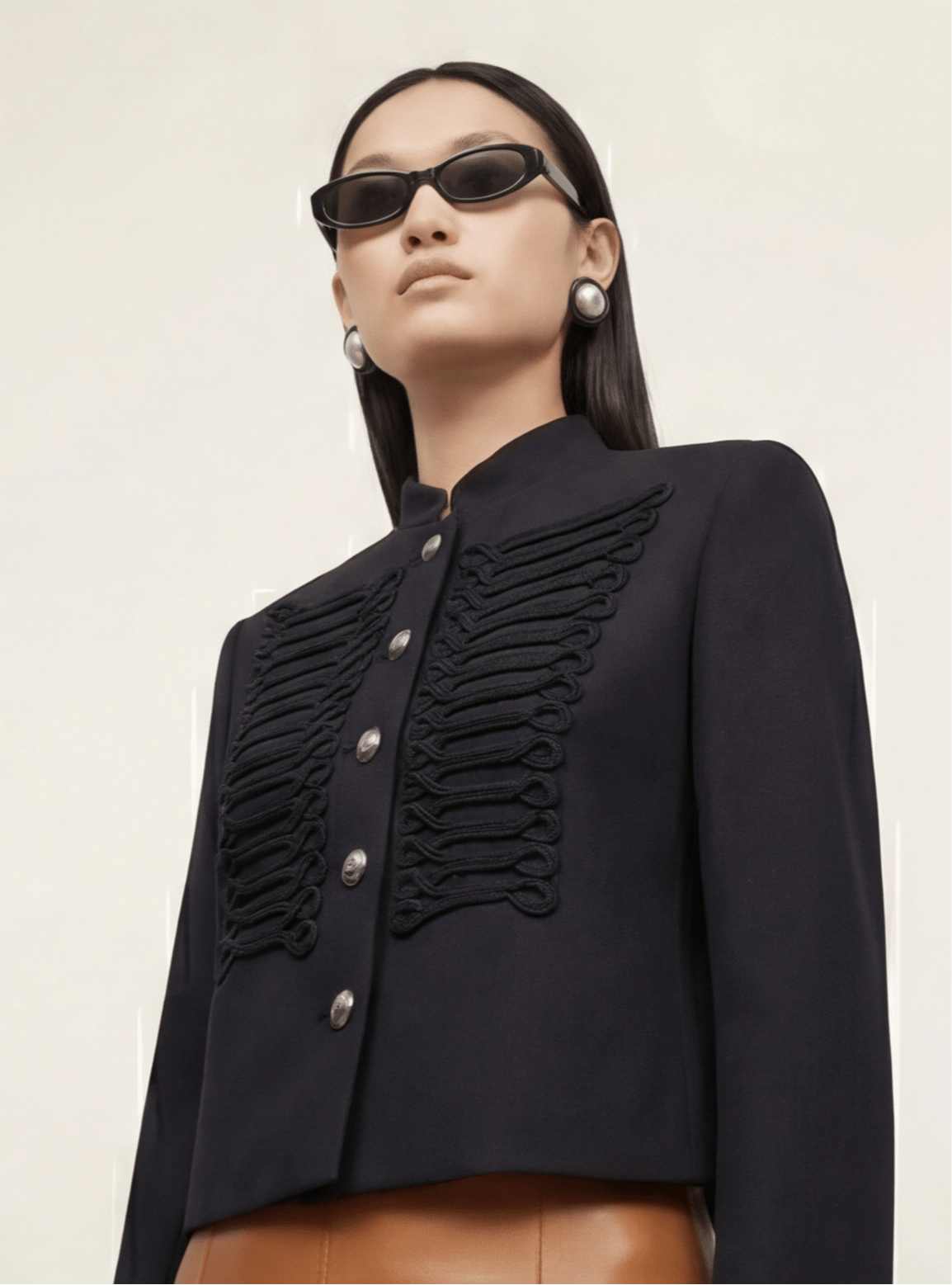 TOP PREMIUM CHAQUETA ESTRUCTURADA BOTONES JOYA