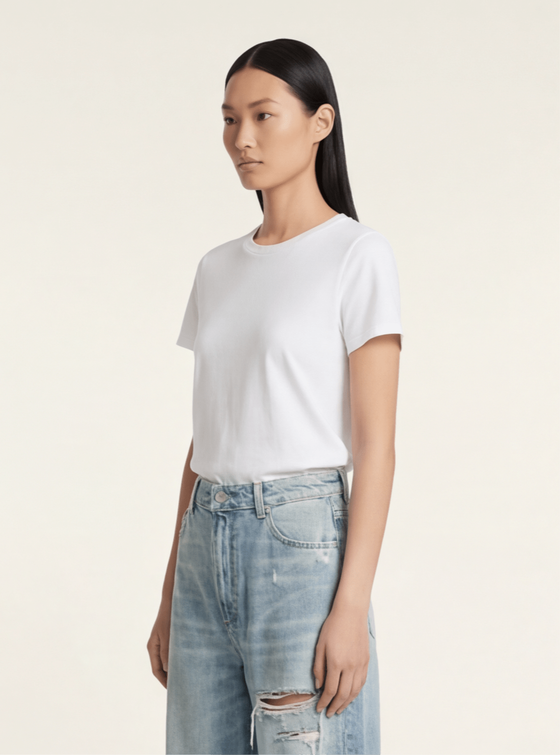 TOP PREMIUM JEANS RECTOS DENIM CLARO