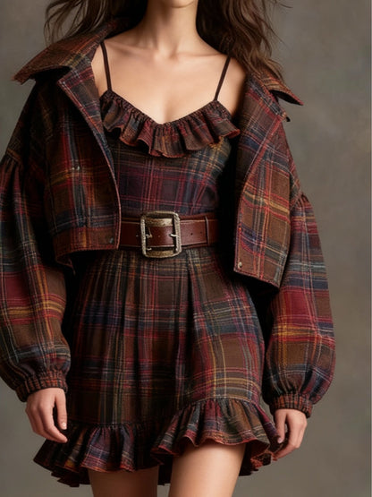 VESTIDO TARTÁN CHIC SET