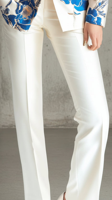 PANTALÓN VALENTINA ROCHE IVORY STRAIGHT