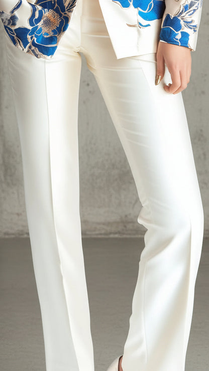 PANTALÓN VALENTINA ROCHE IVORY STRAIGHT