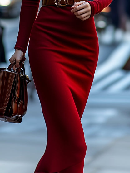 VESTIDO VALENTINA ROCHE BORDEAUX SÉDUITE