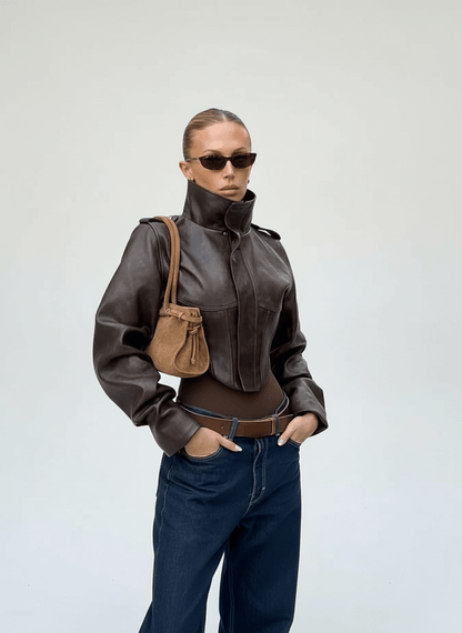 CHAQUETA STUDIO LEATHER PREMIUM SLIM