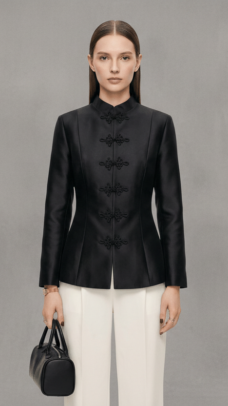 CHAQUETA ESTILO MANDARÍN