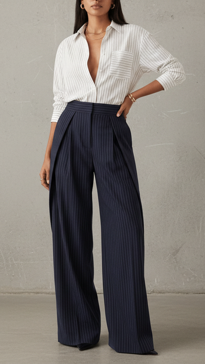 PANTALÓN SASTRE PREMIUM DE TIRO ALTO ELEGANTE