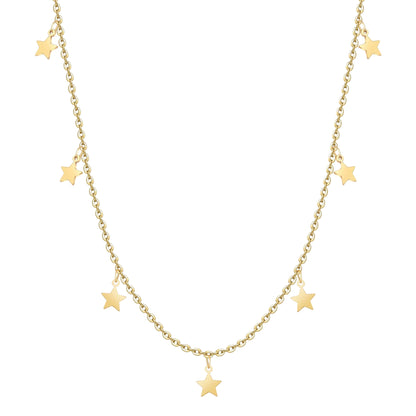 COLLAR VALENTINA ROCHE DORADO CON ESTRELLAS