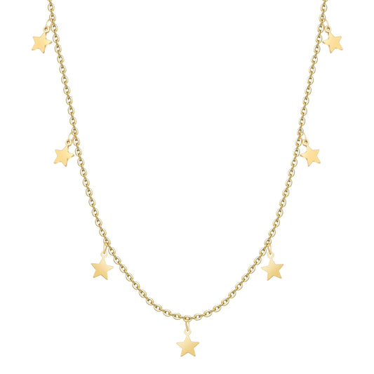 COLLAR VALENTINA ROCHE DORADO CON ESTRELLAS