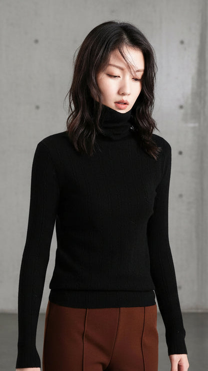 TRICOT VALENTINA ROCHE DE CUELLO ALTO CLÁSICO