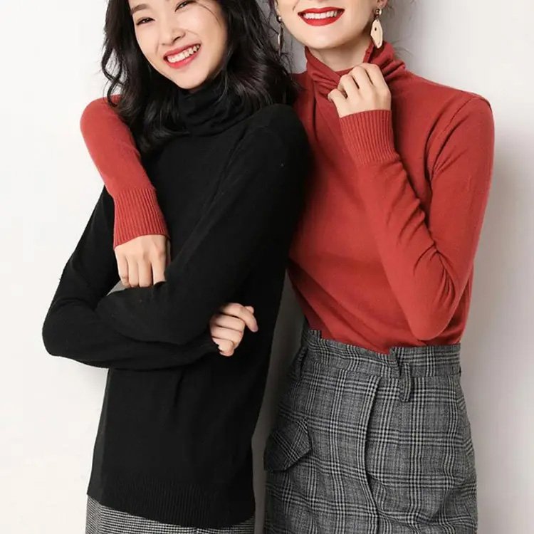 TRICOT VALENTINA ROCHE DE CUELLO ALTO CLÁSICO