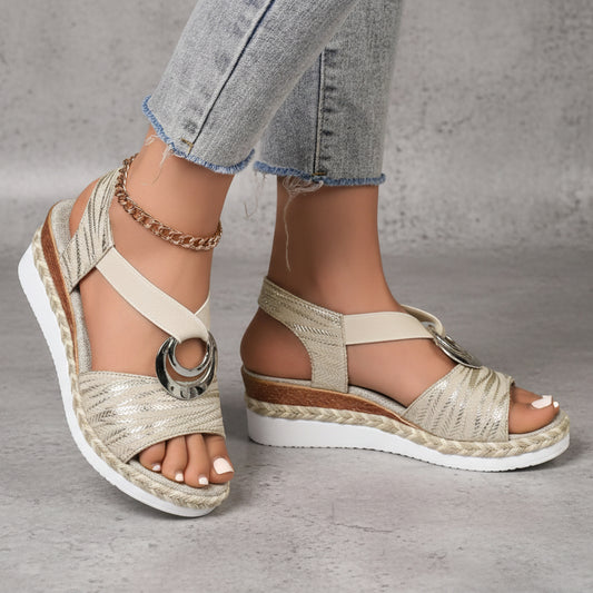 SANDALIAS DE PLATAFORMA ABIERTAS PARA MUJER - CÓMODAS, TRANSPIRABLES Y ANTIDESLIZANTES