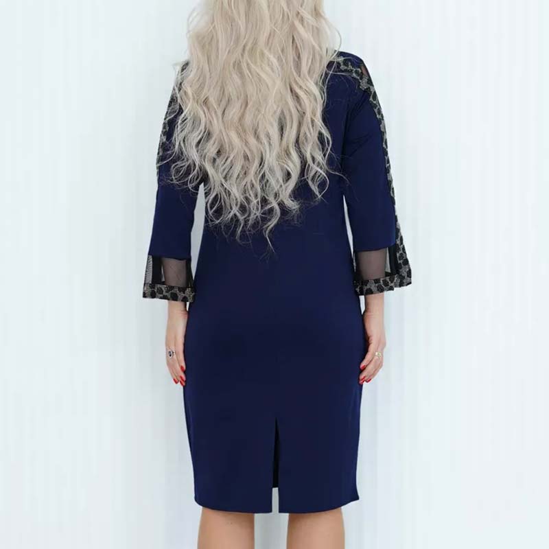 VESTIDO MANGA MESH ELEGANCE