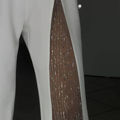 VESTIDO NEGRO DE FIESTA CON DETALLE TRANSPARENTE