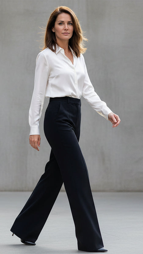 PANTALÓN DE TRAJE PARA MUJER DE TIRO