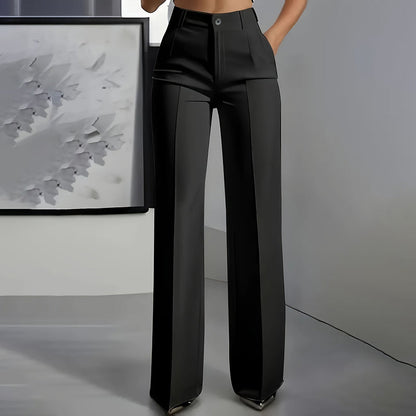 SLOANE - PANTALÓN DE CREPÉ DE TIRO ALTO ELEGANTE
