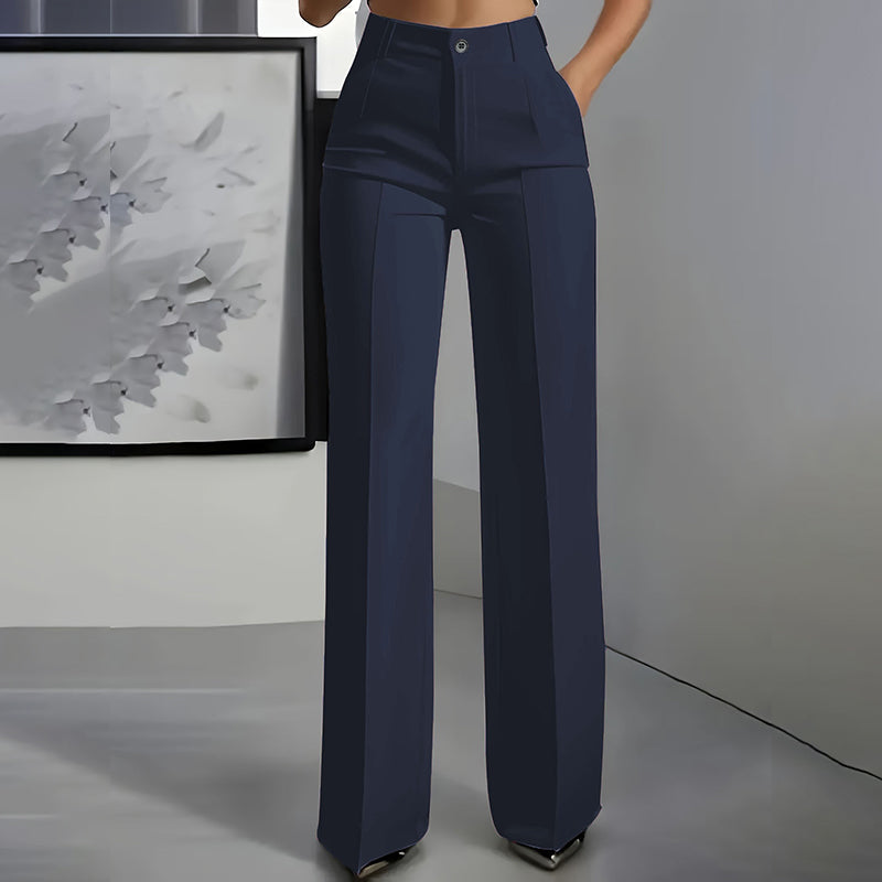 SLOANE - PANTALÓN DE CREPÉ DE TIRO ALTO ELEGANTE