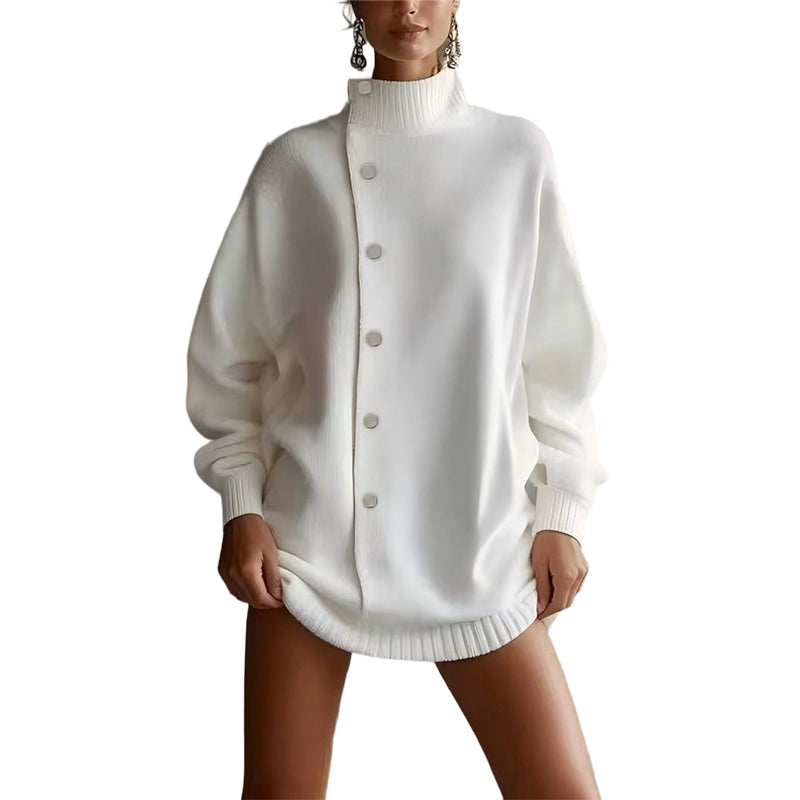 ABRIGO VALENTINA DE PUNTO SUAVE CON CUELLO ALTO