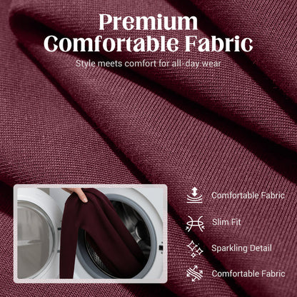 CONJUNTO SOFISTICADO DE PUNTO Y FALDA DE LENTEJUELAS PARA MUJER