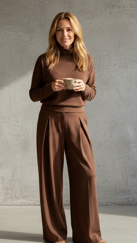 CONJUNTO AURA · ELEGANCIA RELAJADA DE DOS PIEZAS