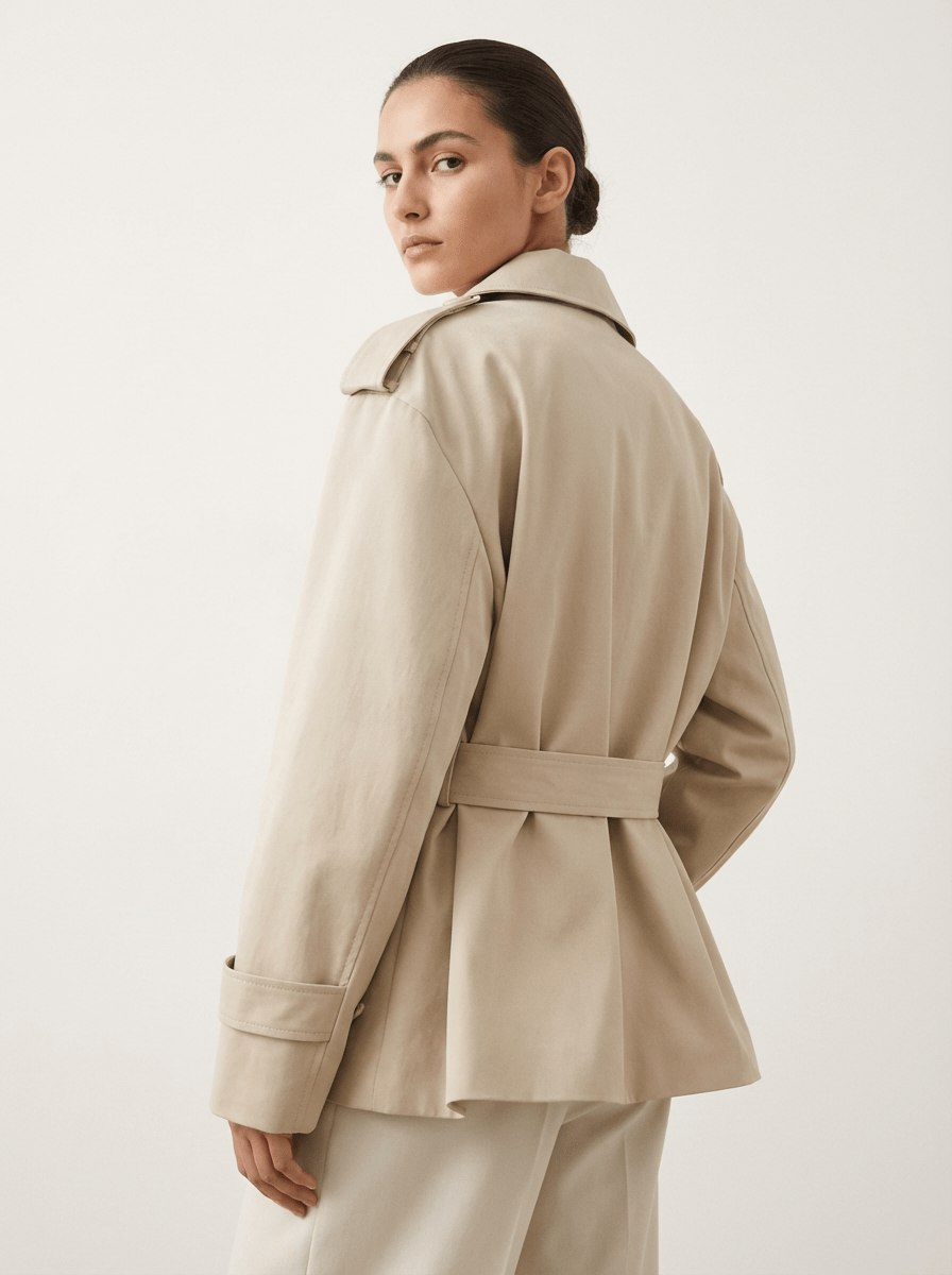 TRENCH PREMIUM DOBLE BOTONADURA ESTILO URBANO ELEGANTE