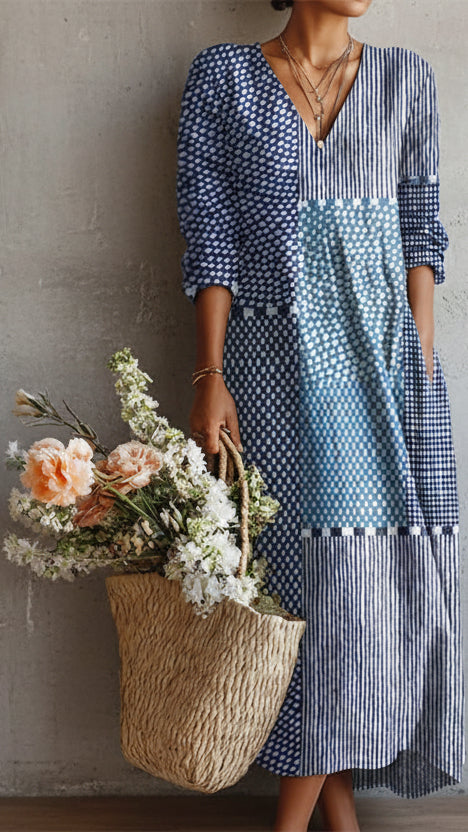 VESTIDO AZURE PATCHWORK