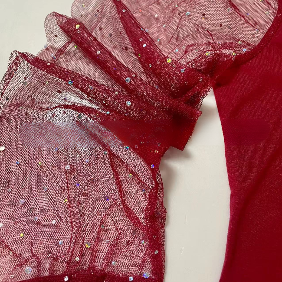 VESTIDO MANGA ENCAJE ELEGANTE